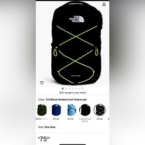 THE NORTH FACE Jester Everyday Laptop Backpack, TNF Black Heather/LED Yellow-NPF